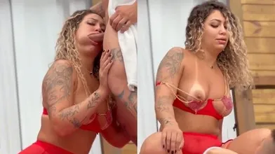 Mislenesa rebolando na pica do novinho