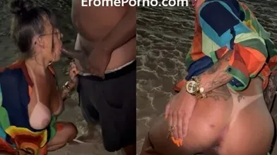 Pattyzinha arrombada na praia