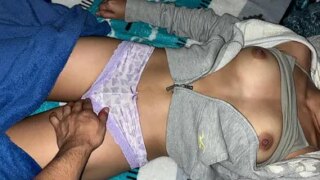 How old? Tender girl is seduced by older man while they are alone in the Royal and Homemade house