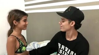 Hot kisses and tit licking for a petite girl FULL STORY